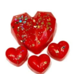 3D Love Heart - Some Reds and Glitters Wrapped in Love