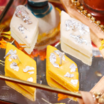 Kesar Katli with Kaju Candle